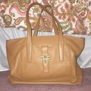 TORY BURCH BROWN LEATHER PURSE